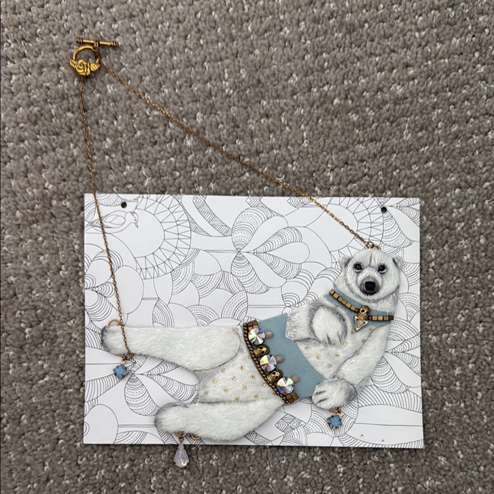Handmade Polar Bear Necklace Etsy